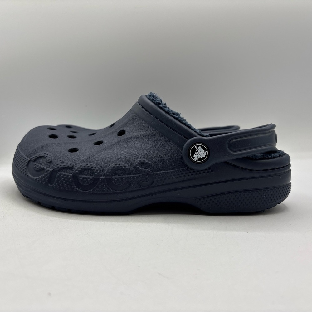 Crocs Baya Lined Clogs Navy Blue Men 5/Women 7 Comfort Slip On